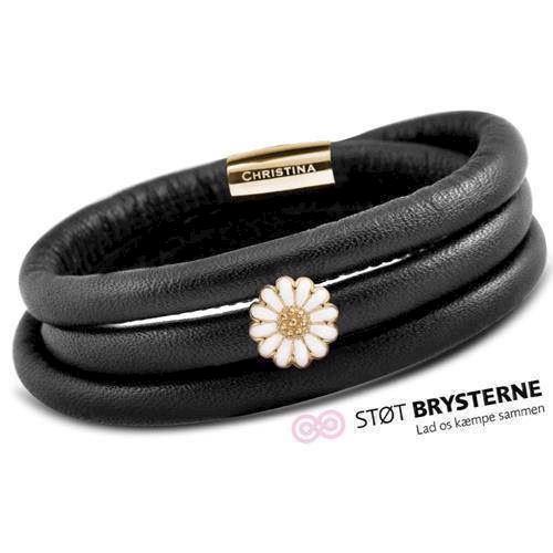 Image of Forgyldt KnækCancer Kampagne armbånd fra Christina Design London<br>50 kr går direkte til støtte